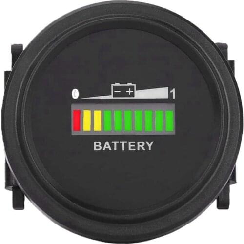 12V/24V/36V/48V/72V LED Digital Battery Indicator Waterproof Meter Gauge Battery Indicator for Go-Lf Ca-Rt
