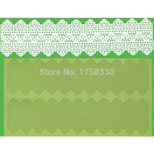 CT405 39.5*17CM Silicone sugar Lace Mat Cake Decorating silicone fondant mold