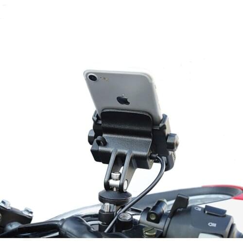 Motorcycle Phone Holder Bicycle Mount USB Charger Cell Phone Stand Bicycle Computer Support for iPhone 11 12 X XR Xiaomi Redmi