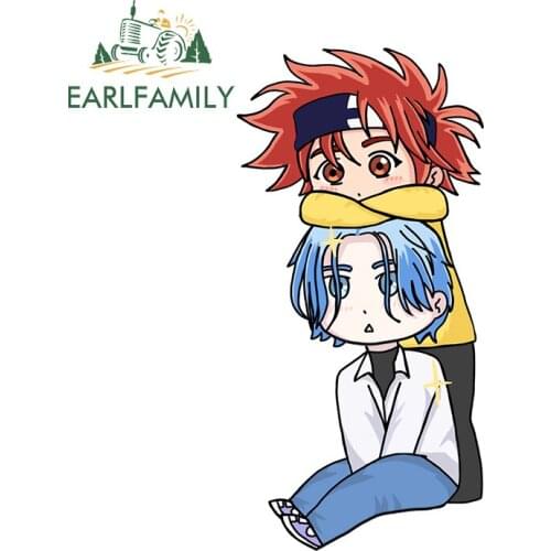 EARLFAMILY 13cm x 6.7cm for SK8 the Infinity RV Car Stickers Motorcycle Decal Car Refrigerators Waterproof Sticker Graffiti