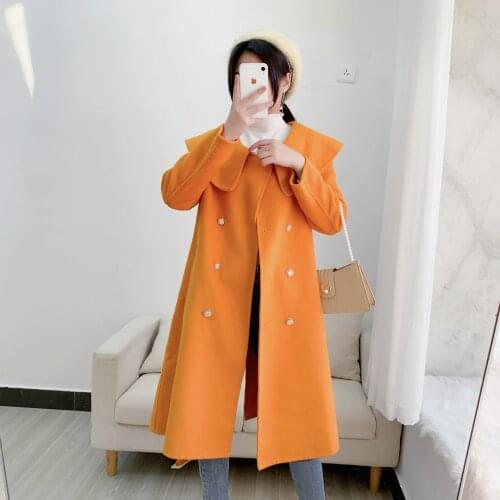 Женские пальто с воротником EOENKKY China At AliExpress