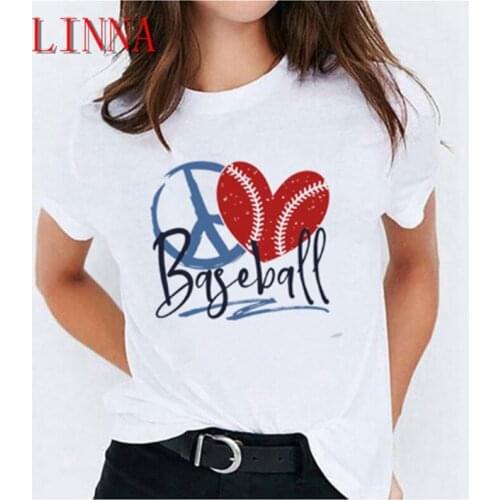 Match Day Womens T-shirt Fashion Baseball Football Mom T-shirt Graphic Print T-shirt Womens T-shirt Harajuku T-shirt
