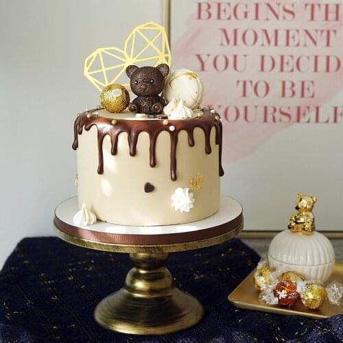 Simulation Chocolate Cake Cute Bear Cake Cake Shop Coffee Shop Decorations Home Decor