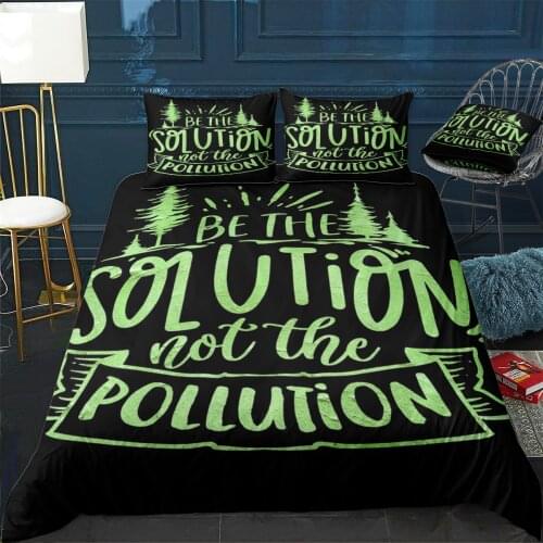 Be the solution Quilt Cover Pillowcase 3Piece Comforter Bedding Set With Pillow Case Single Double Duvet Cover Home Decora