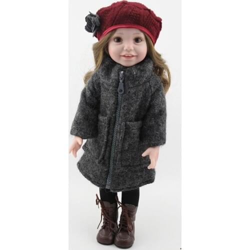 45CM Simulation Regeneration Baby Girl Toy Doll Girl Doll Reborn Doll Birthday Gift Christmas Gift for Kids / Friends