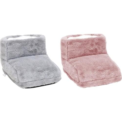 USB Electric Warm Foot Warmer Massager Heated Comfort Fleece Suede Cushion Washable Heats Control Settings Warmer