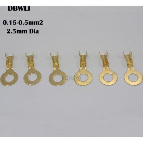 5000pcs DJ431 DJ431-3B 3.2mm Dia M3 Copper Circular Splice Terminal Wire Naked Connector For 0.75-1.5mm2 Wire