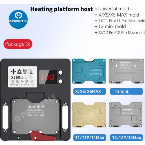 Mechanic iT3 Motherboard Layered Preheating Platform For iPhone X-12 Pro Max BGA IC Chip Tin Planting /Dot Matrix Repair Tools