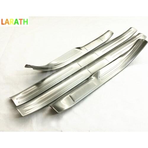 For INFINITI QX50 2015 2016 2017 Stainless Steel Side Door Sill Scuff Plate Gaurds Pedal Pad Protector Car Accessories Sticker