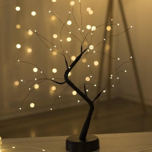 RXUNS 36/48/72/108 LEDS Night Light Bonsai Tree Light Gypsophila Lights Home Party Wedding Indoor Decoration Night Light