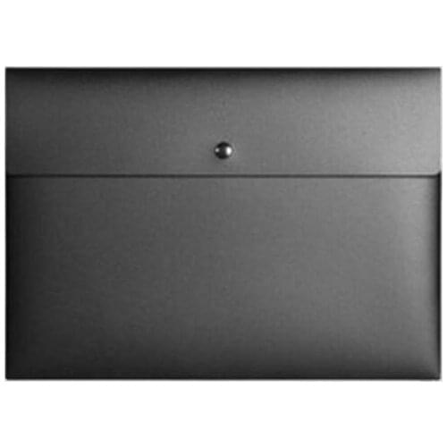 100pcs A4 A5 Size Plastic Black White Clear Document File Folder Paper Organizer Holder Bag with Buckle Closure ZA6336