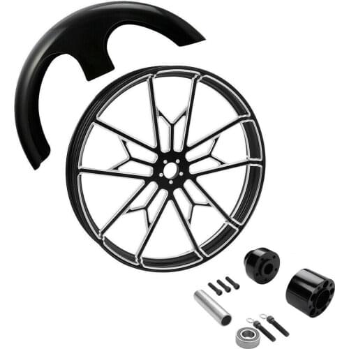 Motorcycle 30"x 3.5'' Front Wheel Rim Hub Front Fender For Harley Touring Street Glide Electra Glide 2008-2021 2020 For non ABS