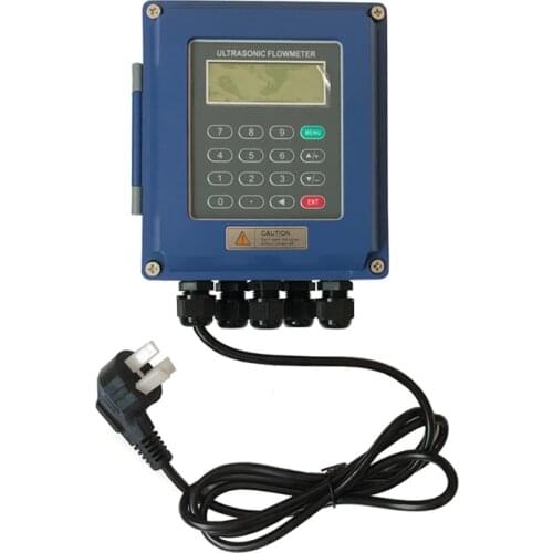 TUF-2000B Ultrasonic Liquid Flowmeter with TS-2 Transducer DN15mm-100mm wall-mounted type flowmeter Handheld