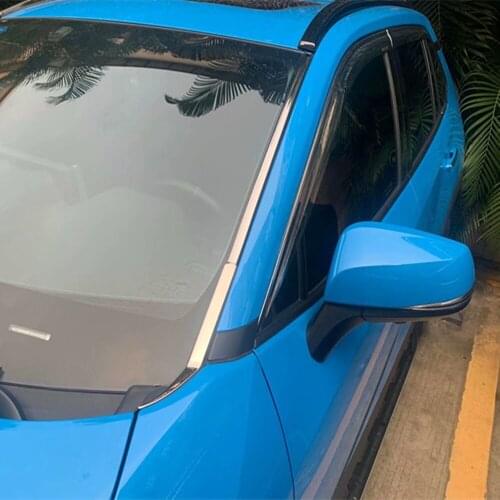 For Toyota RAV4 RAV 4 2019 2020 Steel Front Window Decoration Cover Trim Moulding Decoration Frame Car Styling Accessories