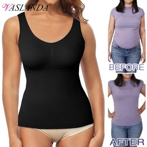 Women Shapewear Tank Tops Tummy Control Shapewear Seamless Body Shaper Compression Top Slimming Underwear Waist Trainer Shirts