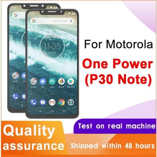 For Motorola One Power LCD Display Touch Screen Digiziter Assembly For Motorola P30 Note XT1942 LCD Replacement No Dead Pixel