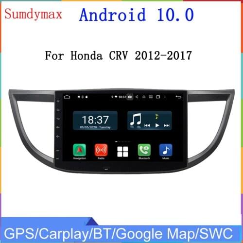10.1inch touch screen android 10 car dvd player for Honda CR-V CRV 2012-2015 with gps navi car audio stereo wifi head unit