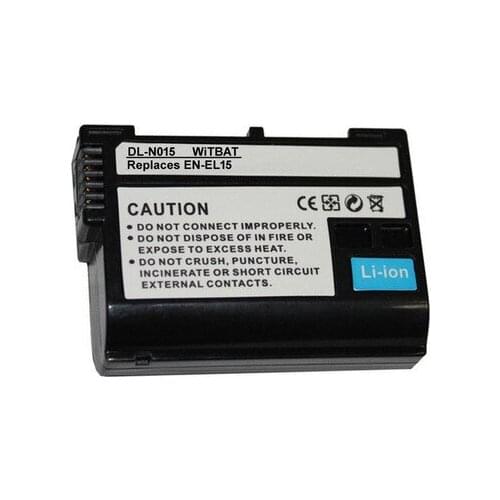 New 3.7V1900mah For Nikon V1 D500 D750 D7100 D7000 D800 D600 SLR camera battery EN-EL15 ,Rechargeable Battery