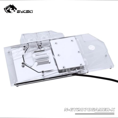 Bykski Water Block use for GALAX GEFORCE RTX 2070 GAMER / Full Cover Copper Radiator Block / RGB Light support AURA SYNC