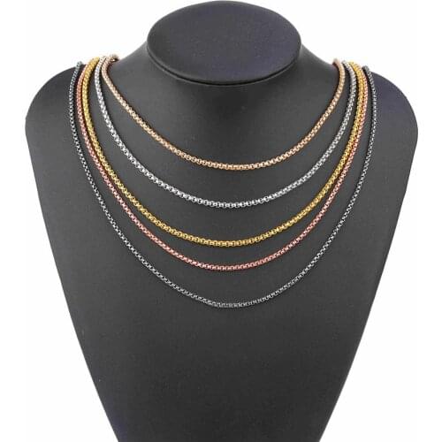 5PCS 60cm Chains For Jewelry Making DIY Bracelet Pendant Necklace High quality Alloy Chains Crafts Accessories Jewellry Findings