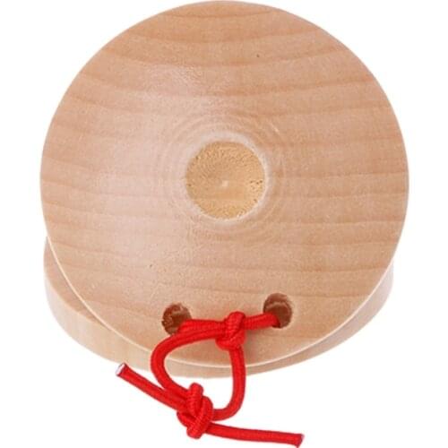 Wooden Castanets Wood Percussion Flamenco Musical Instrument Kids Children Toys