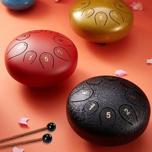 Children Beginners 6 "Eternal Drum Percussion Toys For Boys And Girls Color 8-Tone Worry-free Drum Eternal Drum Toys