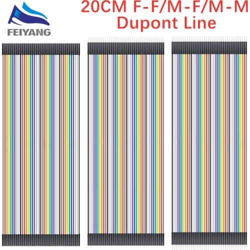 Dupont Line 20Cm Male to Male + Male to Female and Female to Female Jumper Wire Dupont Cable for Arduino