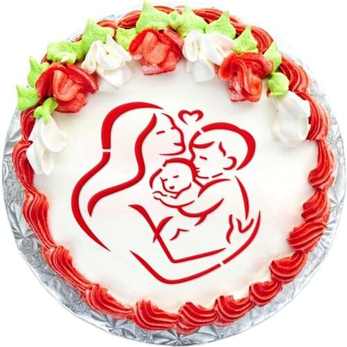 Mothers Day Spray Flower Mould Cake Printing Mould Environmentally Friendly Bak