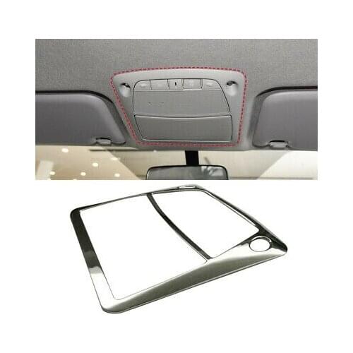 Chrome Front Reading Light Lamp Cover For Nissan Navara Frontier NP300 2015-2019