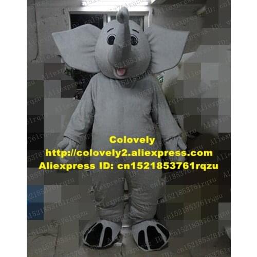 Prankish Elephant Elephish Mascot Costume Adult Shoes Had Black Stripes On Their Toes There Were Three Black Stripes ZZ3681