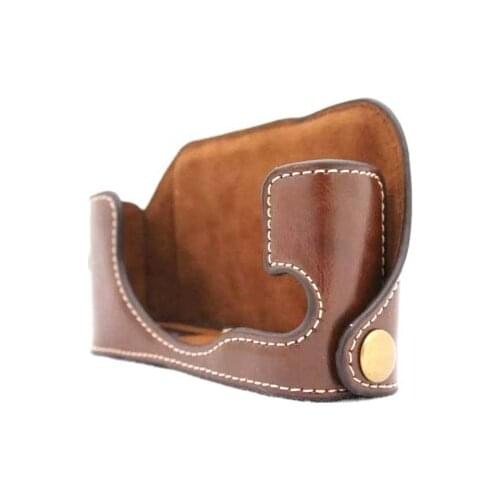 Leather Camera Case Body Bag box Cover For SONY RX1R RX1 RX1Rii RXR2 RX1RM2 Open Battery Design Protective sleeve