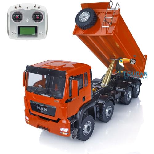 LESU 1/14 MAN 8*8 Hydraulic RC Dumper Truck Model Radio Motor ESC Servo Sound THZH0187-SMT3