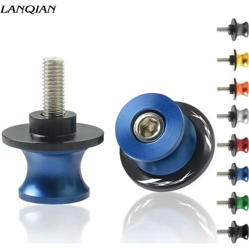 Motorcycle Swingarm Spools Slider Stand Screw Sliders Screws Aluminum 6MM Parts For Yamaha FZS1000 FZ1 2004 2005 2006 2007 2008