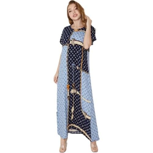 Muslim Dress Ramadan Eid Abaya Dubai Turkey Robe Longue Djellaba Femme Abayas Arabic Dresses Women Islam Summer Moroccan Kaftan