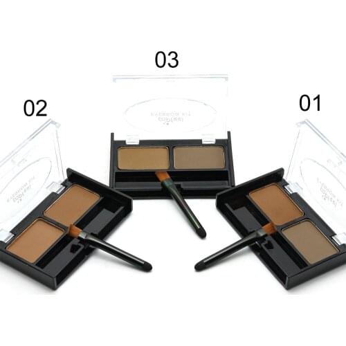 POPFEEL Nature Waterproof Eyebrow Powder And Brush Eyebrow Makeup Long Lasting Brow Enhancer Cream Fixed Eyebrow Palette 3 Color