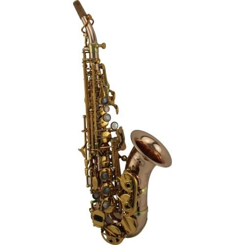 Professional soprano saxophone copper body gold lacquered