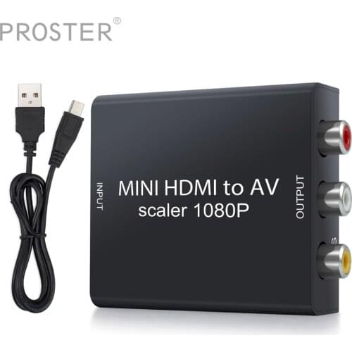 Proster for 1080P HDMI to AV Converter PAL Output Switch Adapter With USB Cable HDMI to 3RCA AV CVBS Video For Xbox PS3 PS4