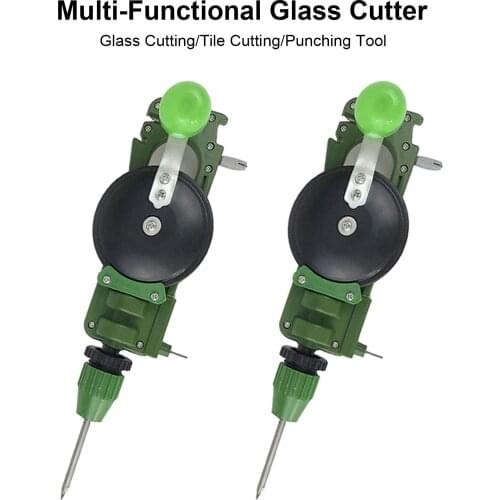 Home Use Hand Crank Puncher Portable Tile Glass Circle Cutter Multi-Functional Handheld Cutting Tool