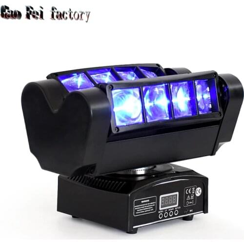 Stage Light Dj Disco Light Led 8X10W Rgbw 4In1 Led Spider Beam Moving Head Light