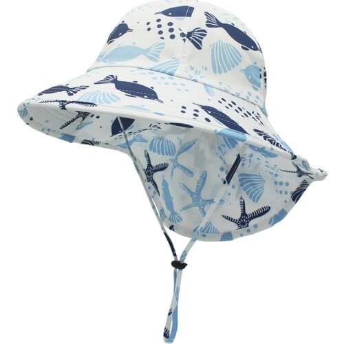 Connectyle Boys Girls Kids UPF 50+ Sun Hat Lightweight Adjustable Quick Dry Neck Flap Summer Sun Protection Beach Play Hat