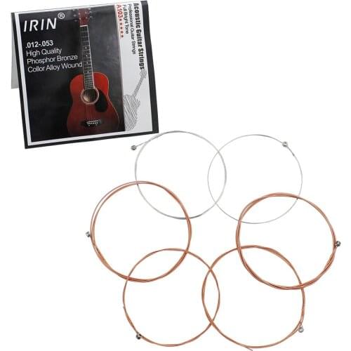 High Quality 6pcs Acoustic Guitar Strings Phosphor Bronze Replacement A103