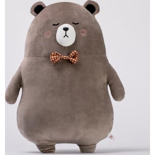 Standing Big Bear Plush Toy Silver Fox Plush Doll for Girlfriend Children Birthday Gift Doll Stuffed Animal Bear Dropshipping