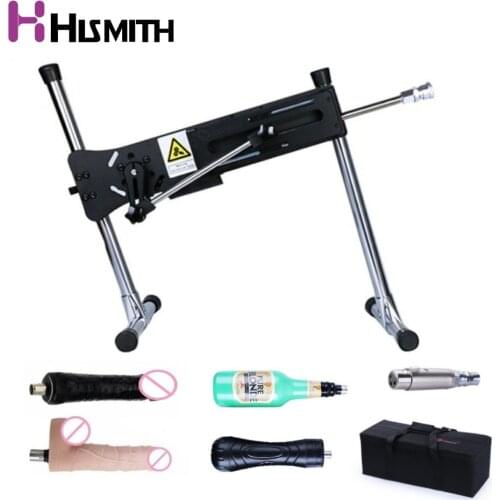 Hismith Super Quiet Premium Sex Machine Wire-controlled Love Machine With Dildos and Vagina cup portable bag