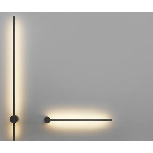 Nordic LED Long Wall Lamp Decoration Family Bedroom Living Room Surface Mounted Background Wall Lamp Sconce Lighting Fixture
