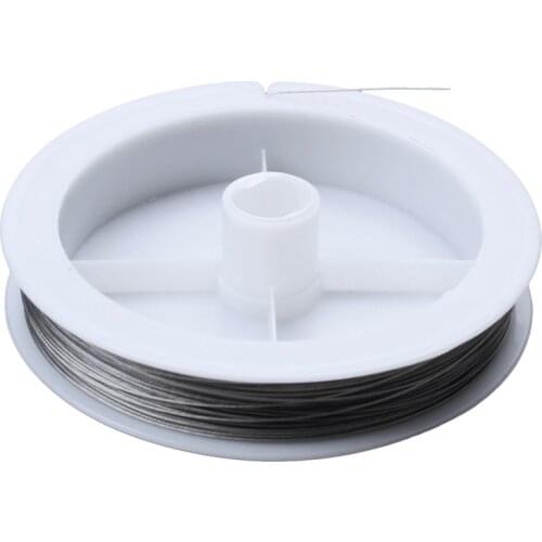 Tiger Tail Beading Wire Craft Wire - 90m/0.38mm/Silver