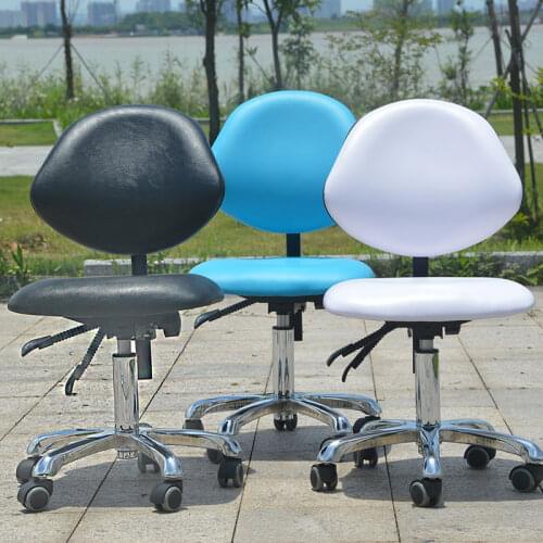 Rotated Tattoo Chair Lifted Haircut and Cosmetology Stool Adjustable Saddle-shaped Seat Manicure Chair Slidable Salon Furniture