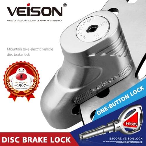 VEISON Motorbike Bicycle Scooter Motorcycle Brake Padlock Disc Lock Theft Pretection For Honda Yamaha Suzuki Vespa Kawasaki KTM