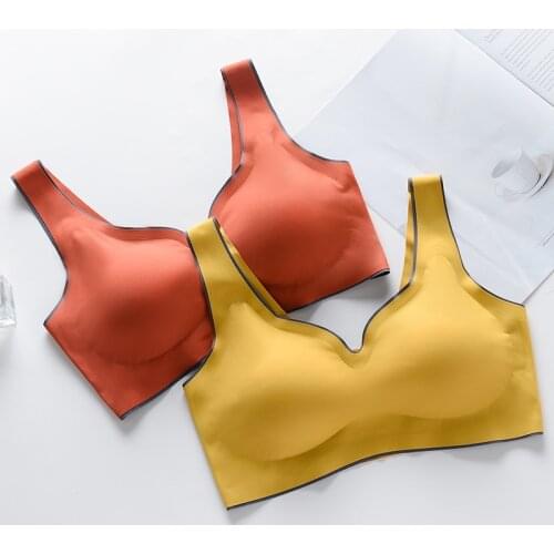 Roseheart Women Fashion Black Yellow Push Up Padded Bras Push Up Sexy One-Piece Bra Bralette Cup A B Underwear Plus Size