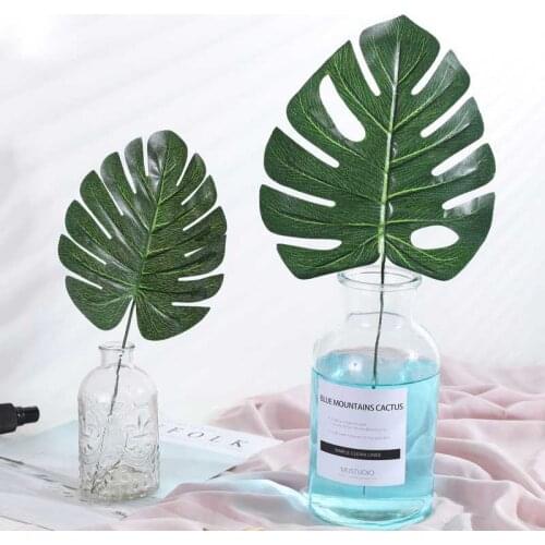 10 pieces Artificial turtle leaf 4 size available nordic artificial flower decorative green plant wall artificial turtle leaf