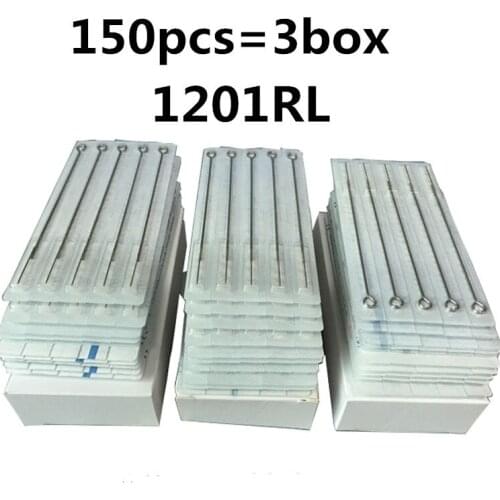 150pcs/Lot Professional Tattoo Needles 1RL Disposable Assorted Sterile 1 Round Liner Needles For Tattoo Body Art Free Shipping